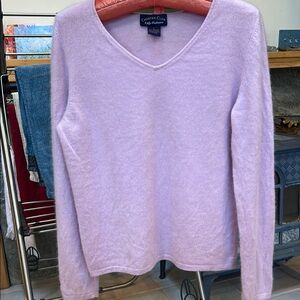 Charter Club V-Neck Purple Sweater